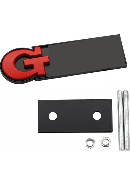 Izgara Kırmızı Volkswagen Vw Gtı Logo Golf K3 Mk4 Mk5 Mk6 Mk7 Bagaj Izgara Amblemi Etiket Sticker 3D Krom Metal Araba Özelliği (Yurt Dışından)