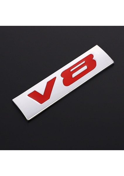 V8 Etiketler Için Metal Araba Sticker V6 V8 Arka Amblemi Rozet Çıkartmalar Kuyruk Bagaj Sticker Benz Amg Bmw Mazda Chevrolet Skoda Ford Opel Audi Volvo Için (Yurt Dışından)
