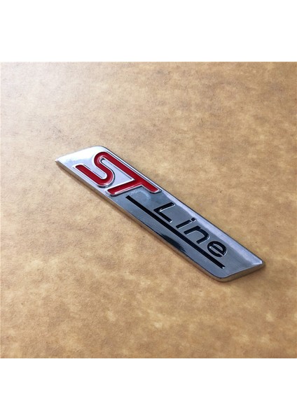Siyah Ford Focus St Mondeo Için Metal Krom Mat Siyah Gümüş Kırmızı Stline St Line Araba Amblemi Rozeti 3D Sticker Amblem (Yurt Dışından)