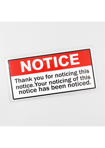 Yjzt 16.1cm×7.4cm Uyarı Komik Şaka Araç Ilanı Pvc Araba Sticker 12C (Yurt Dışından) fiyatları