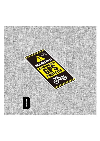 D Cdcotn Bisiklet Güvenlik Yansıtıcı Sticker Gps Takip Korumalı Motosiklet Hırsızlık Önleme Çıkartmaları Su Geçirmez Araç Sticker Araç Stili (Yurt Dışından)