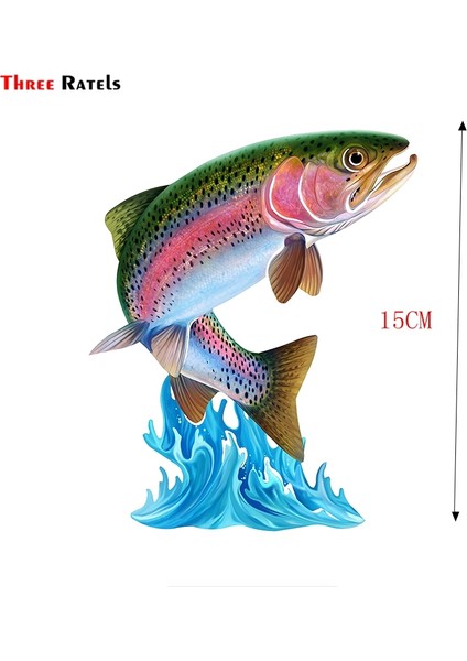 1 Parça Tarzı Uzunluk 20CM Üç Ratels FC68 Serin Atlayan Turna ve Sazan 3D Balık Duvar Sanatı Sticker Çıkartma Araba Bisiklet Motosiklet Oda Için (Yurt Dışından) fırsatları