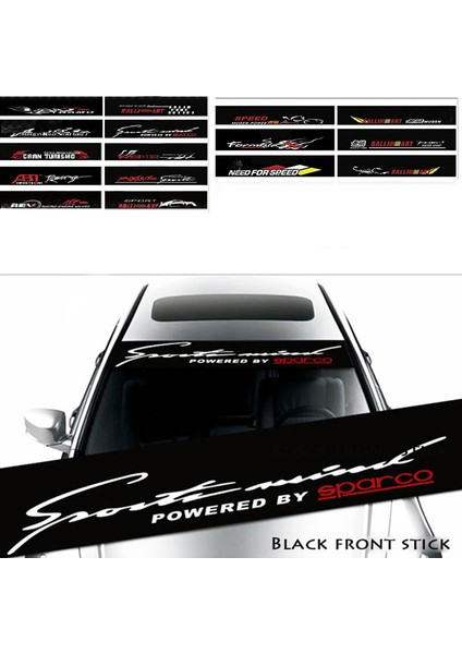 A Audi A3 A4 B8 A6 Qv B5 Mercedes Benz W203 W204 W205 W124 W212 Amg Için Araba Ön Arka Güneşlik Pencere Sticker Çıkartma (Yurt Dışından)