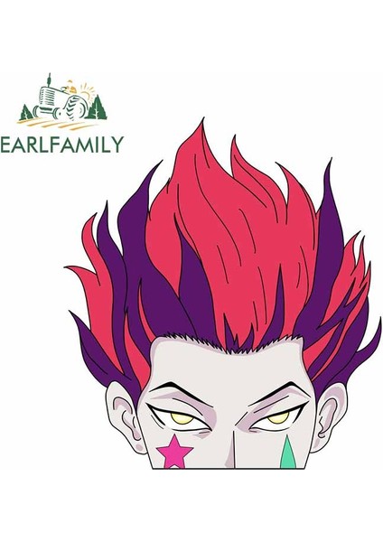 YT-165645-13CM Earlfamıly Hisoka Hxh Araba Sticker Vinil Güneşlik Rv Van Araba Aksesuarları Gra Anime Çıkartma Karavan Sticker Dekor 13CM (Yurt Dışından) fiyatları