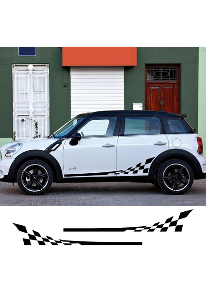 Beyaz Mını Cooper S One Jcw Countryman Clubman F54 F55 F56 F60 R55 R56 R60 R61 Araba Aksesuarları Yan Etek Gövde Araba Çıkartmaları Sticker (Yurt Dışından) fiyatları