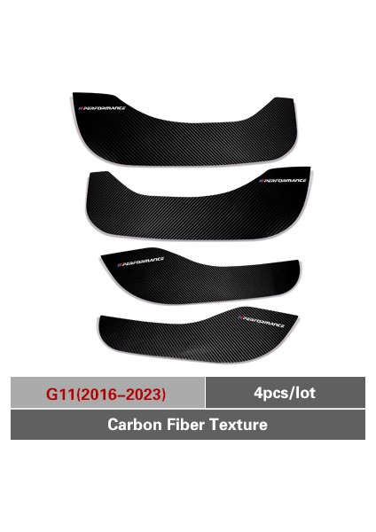 G11(2016-2023) Bmw E90 F30 F10 F20 F25 F26 F15 F16 E70 E84 X1 X3 X5 Için Pvc Yan Kenar Film Koruyucu Sticker Karo Tasarımı Kapı Anti-Vuruş Pedası (Yurt Dışından)