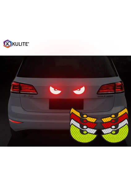 Yeşil Güvenlik Yansıtıcı Stickerler Çarpışma Önleme Gece Görüş Uyarı Parlak Stickerlar - Arabalar, Motosikletler, Bebek Arabaları Için Uygun (Yurt Dışından) indirimleri