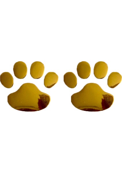 2 Adet Siyah 2 Adet Araba Aksesuarları Araba Sticker Cool Tasarım Pati 3D Hayvan Köpek Kedi Izi Etiket Araba Pvc Sticker Araba Sticker (Yurt Dışından)
