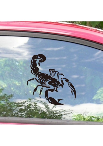 Kırmızı 1 Adet 3D Akrep Araç Stickerı Kamyonlar Pencere Su Geçirmez Pvc Araba Stili Oto Etiketi Araba Motor Kaputu Yan Şeritler Hayvan Etiketi (Yurt Dışından)