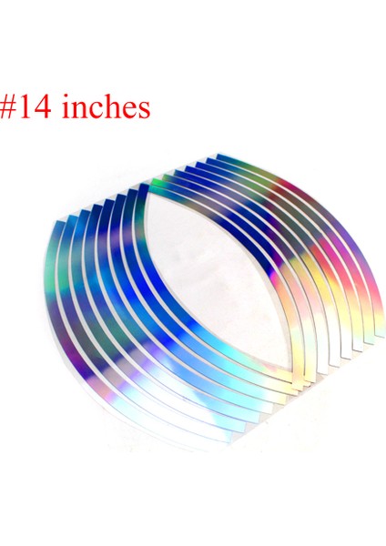 14 Inç 16 Şerit Tekerlek Sticker Yansıtıcı Jant Şerit Bandı Bisiklet Motosiklet Araba 16 Inç Lastik Araba Aksesuarları (Yurt Dışından)
