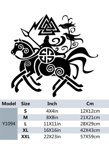 3-Yansıtıcı Lazer Stili Büyük Beden Karikatür Viking Runik Araba Sticker Eğlenceli Kişilik Araba Sticker Çıkartma Araba Tasarımı (Yurt Dışından)