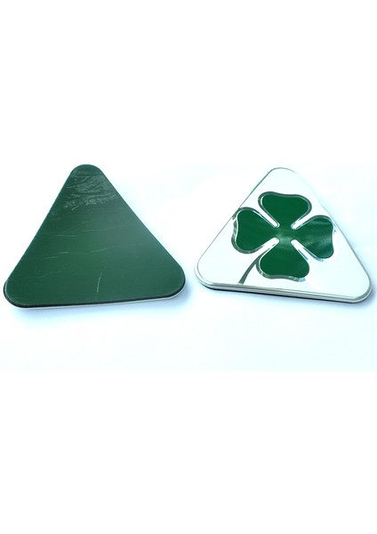 Siyah Alfa Romeo Giulia Stelvio Için 1 Çift Alüminyum Çamurluk Süsleme Sticker Dört Yapraklı Yonca Dış Sticker Araç Aksesuarları (Yurt Dışından)