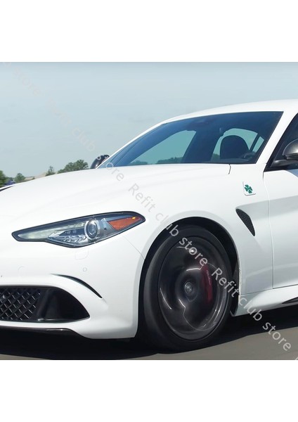 Siyah Alfa Romeo Giulia Stelvio Için 1 Çift Alüminyum Çamurluk Süsleme Sticker Dört Yapraklı Yonca Dış Sticker Araç Aksesuarları (Yurt Dışından) fırsatları