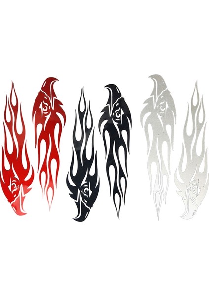Siyah A0NE Özel Araba Stickerları Kendin Yap Seti Kartal Alev Desen Yansıtıcı Scooter Bisiklet Cool Sticker Logo Yansıtıcı Stil Amac: (Yurt Dışından) fiyatları