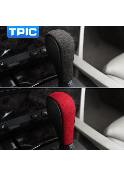 Stil B Gri Bmw E90 E92 E93 E60 E61 F Serisi X1 X5 Için Alcantara Süet Sarım Vites Topuzu Abs Trim Kapak Araba Sticker Dekorasyonu (Yurt Dışından)