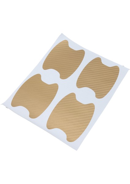 Siyah Araba Kolu Koruma Filmi Evrensel Araba Karbon Fiber Kapı Kolu Sticker Çiziklere Dayanıklı Sticker Araba Stil (Yurt Dışından)