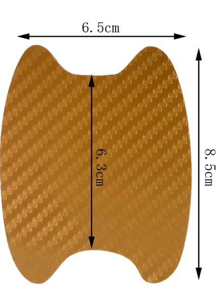 Siyah Araba Kolu Koruma Filmi Evrensel Araba Karbon Fiber Kapı Kolu Sticker Çiziklere Dayanıklı Sticker Araba Stil (Yurt Dışından)