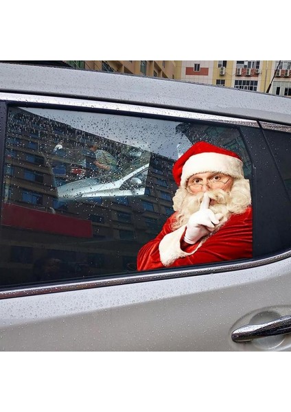 A Noel Baba Araba Cam Stickerları Sağ Sol Taraflı Otomobil Pencere Yapışkanı Vinil Sticker Dekorasyon 1 Adet (Yurt Dışından) indirimleri