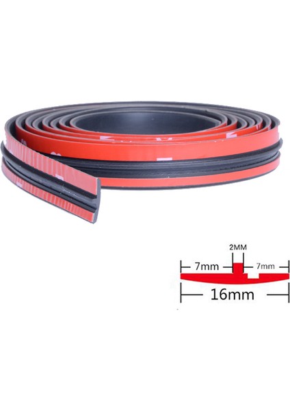 8 Metre Tarzı 16MM 1mm Araba Kauçuk Mühür Şeritleri Oto Mühür Koruyucu Sticker Pencere Kenar Cam Tavan Kauçuk Conta Şerit Gürültü Izolasyon Mühür (Yurt Dışından)
