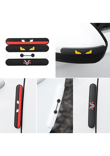 Eldivenler Araba Kapı Çizik Koruyucu Anti-Çarpışma Stickerlar Çizgi Film Araba Kapı Tampon Koruyucu Pvc Sticker Araba Aksesuarları (Yurt Dışından) fiyatları