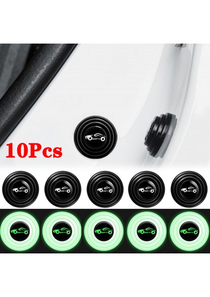 10 Adet Logo Değil Araba Kapı Şok Emici Ped Sessiz Conta Şok Emici Sticker Araba Bagaj Ses Yalıtım Ped Kalınlaştırma Yastık Sticker (Yurt Dışından)