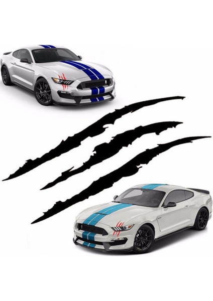 Beyaz Bmw Serisi X1 X3 X4 X5 X6 E60 E90 F15 F30 F35 Için Kişiselleştirilmiş Hayalet Pençesi Araba Far Kaş Stickerı (Yurt Dışından)