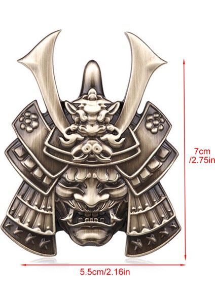 Stil - 6 Premium Savaşçı Metal Araba Yan Çamurluk Arka Bagaj Kafatası Rozeti Etiket Aracı Kamyon Motosiklet Rv Için 3D Araba Sticker (Yurt Dışından)