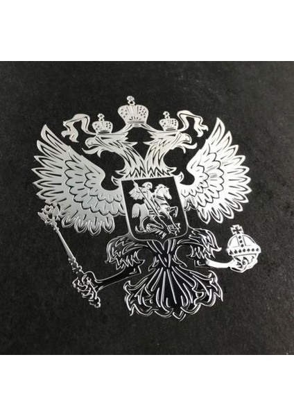 Gümüş S 3D Araba Sticker Altın Rusya Armaları Nikel Metal Araba Stickerlar Çıkartmalar Rus Araba Stickerları Araba Çıkartmaları (Yurt Dışından)