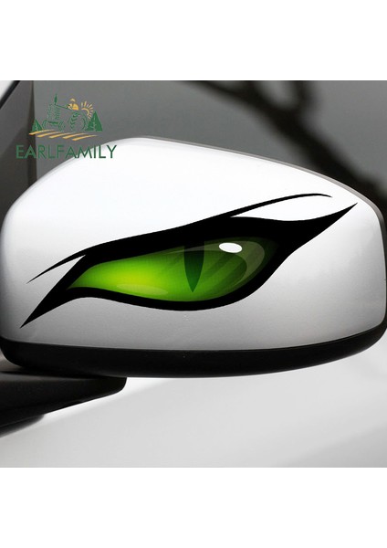 Stil L Yeşil Gözler Araba Sticker Laptop Çizilmeye Dayanıklı Van Su Geçirmez Sticker Görsel Örtü Çizik Vinil Araba Kaplama 13CM x 5.9cm (Yurt Dışından) fırsatları