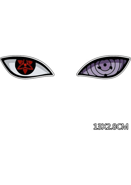 200X43MM Anime Ninja Sasuke Rinnegan Gözleri Gra Motor Bisikletleri Elektrikli Bilgisayar Kasa Sticker Su Geçirmez (Yurt Dışından) fiyatları