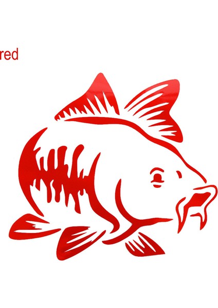 Kırmızı Evrensel Carp Balıkçılık Araba Vinil Çıkartma Sanat Sticker Kayak Balıkçılık Araba Kamyon Tekne Tribal Araba Çıkartması Aksesuarları (Yurt Dışından)