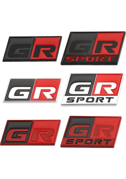 Parlak gr Sporu Toyota Hv Yaris Rz Rc Rs Prius Lexus Harrier Grmn Logo Sticker Için Araba Sticker gr Sport Etiketi Ön Kaput Izgara Amblemi Badge E-Ticaret Başlık (Yurt Dışından)