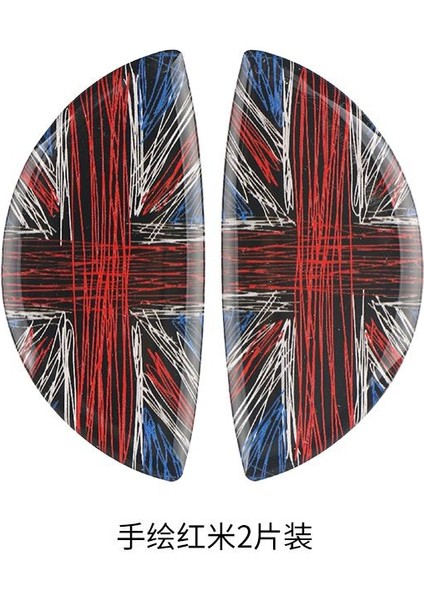 Kırmızı Kriko Hattı Bmw Mını Cooper R56 R55 R60 R61 Countryman F55 F56 F60 Araba Içi Tutma Kolu Sticker Kristal Epoksi D Kaplama - Araba Modifiye (Yurt Dışından)
