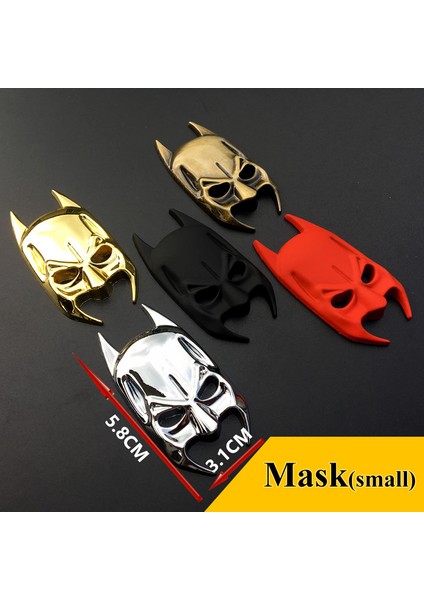 Sarı 3D Araba Stickerı Metal Yarasa Araba Logosu Araba Stil Metal Yarasa Rozeti Amblem Kuyruk Etiketi Motosiklet Araba Aksesuarları Otomobil (Yurt Dışından)