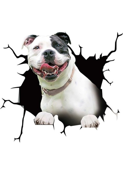STIL20 1pc Oto Arka Cam Sticker Yavru Kırık Cam Sticker Elektrostatik 3D Simülasyon Fransız Bulldog Araba Sticker'ları (Yurt Dışından) modelleri