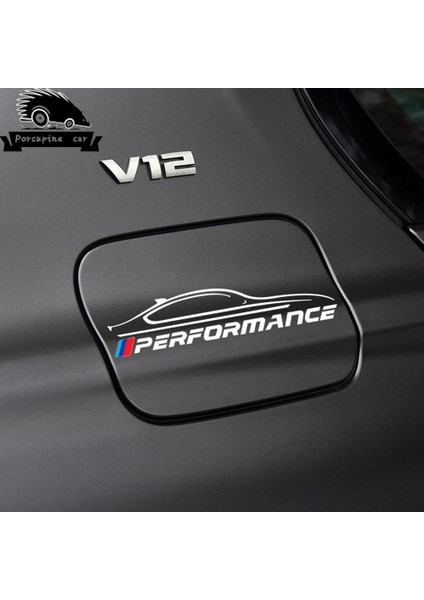 Bir Beyaz Bmw Serisi X5 X6 E46 E60 E61 E70 E71 E85 E87 E90 E83 F10 F20 F30 F Performans Araba Deposu Kapağı Stickerı (Yurt Dışından)