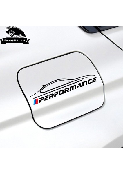 Bir Beyaz Bmw Serisi X5 X6 E46 E60 E61 E70 E71 E85 E87 E90 E83 F10 F20 F30 F Performans Araba Deposu Kapağı Stickerı (Yurt Dışından)