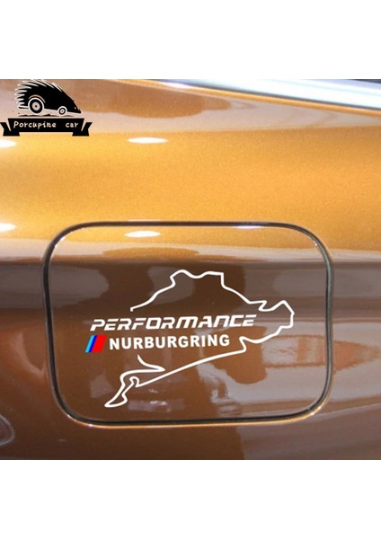 Bir Beyaz Bmw Serisi X5 X6 E46 E60 E61 E70 E71 E85 E87 E90 E83 F10 F20 F30 F Performans Araba Deposu Kapağı Stickerı (Yurt Dışından)