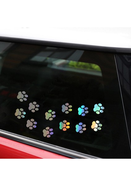 2 Adet Araba Sticker Hayvan Kedi Pati Izi Vinil Komik Araba Sticker Motosiklet Aksesuarları Araba Stil 13*6.6cm (Yurt Dışından) modelleri