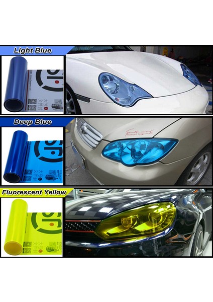 Mor Carcardo 30CM x 200CM Araba Far ve Stop Lambası Tint Vinil Filmi Sticker Araba Sis Lambası Arka Lamba Vinil Sticker -13 Renk Seçeneği- (Yurt Dışından)