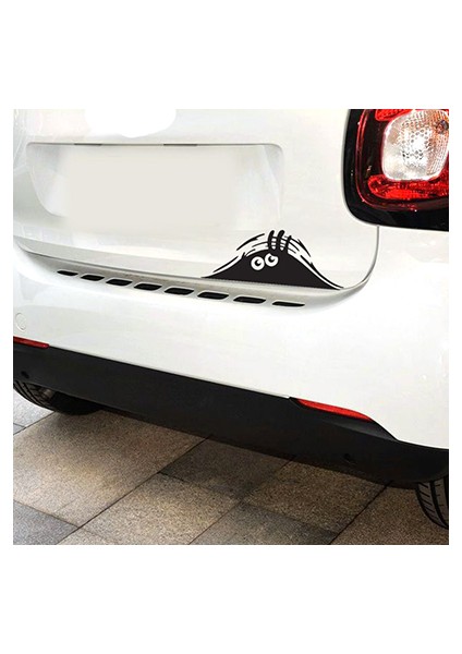 Stil 1 Araba Tasarımı Kum Canavarı Gizlice Bakın Creative Stil Su Geçirmez Vinil Sticker Pvc 3D Oyma Decal - Amaca Uygun (Yurt Dışından)