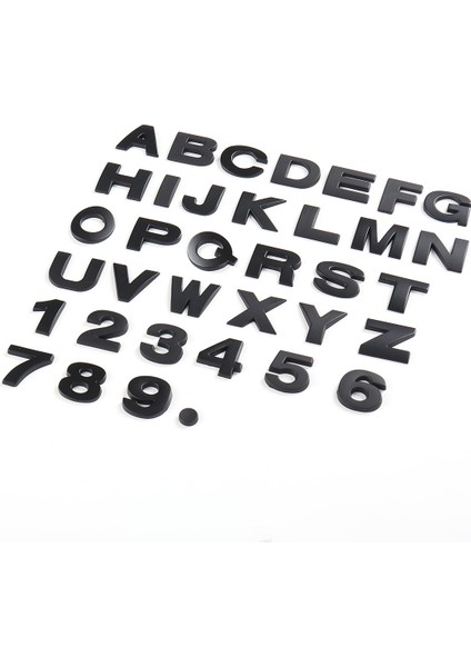 R Stili 45MM Yeni 45 Adet D Dıy Harf Alfabesi Amblemi Krom ve Siyah Araba Sticker Dijital Rozet Logo Aksesuarları Motosiklet (Yurt Dışından)