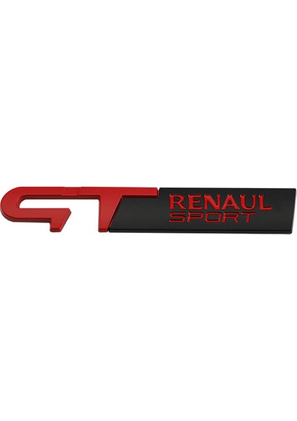 Kırmızı Renault Clio Scenic Laguna Logan Megane Koleos Sandero Safrane Velsatis Arkana Espace Için Araba Sticker Gt Sport Logo Amblemi Etiketi (Yurt Dışından)