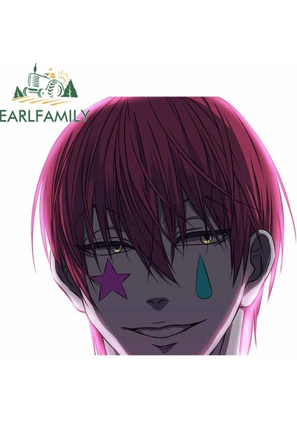 YT-99724-13CM Earlfamıly Hisoka Hxh Araba Sticker Vinil Güneşlik Rv Van Araba Aksesuarları Gra Anime Çıkartma Karavan Sticker Dekor 13CM (Yurt Dışından)
