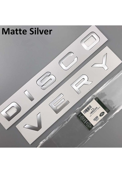 C Mat Gümüş Land Rover Range Rover Velar Spor Keşif Defender Krom Ön Başlık Sticker Için 3D Harf Araba Kaput Kaput Kapağı Amblemi (Yurt Dışından)