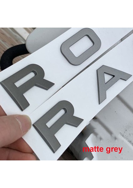 Mat Gri Range Rover Sport Evoque Için Krom Araç Kaput Stil Trunk Logo Harfler Amblem Sticker Kapak (Yurt Dışından)
