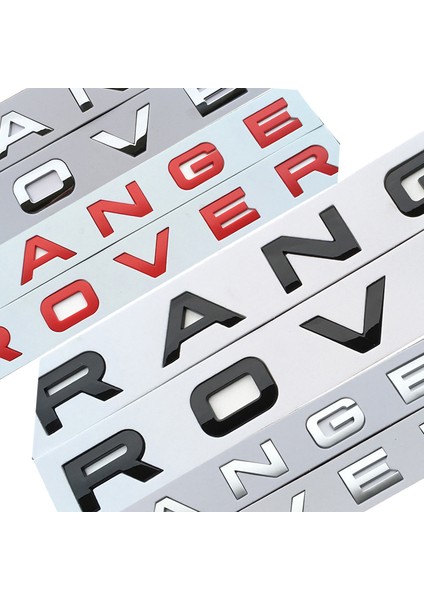 Mat Gri Range Rover Sport Evoque Için Krom Araç Kaput Stil Trunk Logo Harfler Amblem Sticker Kapak (Yurt Dışından)