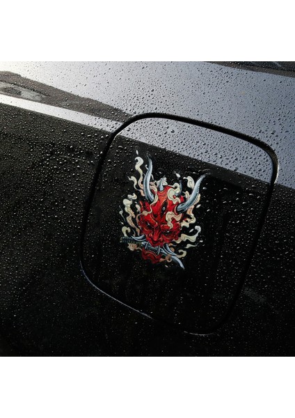 B Küçük Noizzy Japonca Prajna Araba Sticker Hannya Oto Çıkartma Kırmızı Şeytan Pencere Şeytan Tampon Vinil Yakıt Tankı Motosiklet Dizüstü Stil (Yurt Dışından)