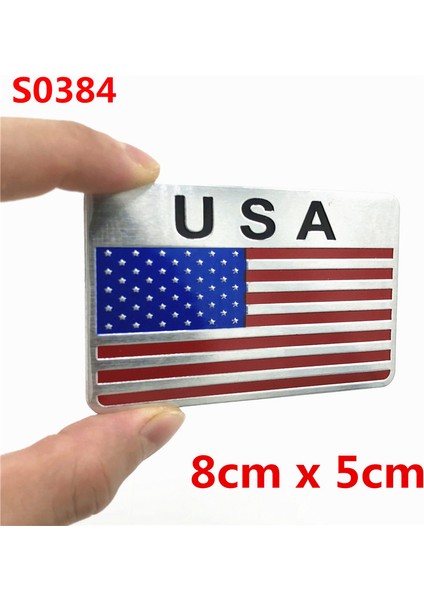 S0386 Ford Cadillac Dodge Ram Toyota Honda Için Araba Tasarımı Otomatik Abd Sticker 3D Amerikan Bayrağı Rozet Amblem Çıkartma Süsleme (Yurt Dışından) fiyatları