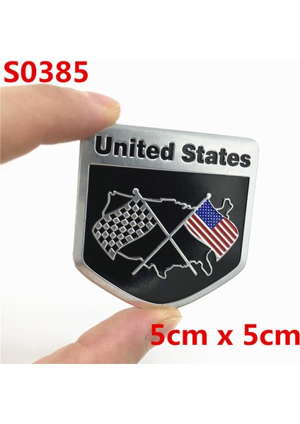 S0386 Ford Cadillac Dodge Ram Toyota Honda Için Araba Tasarımı Otomatik Abd Sticker 3D Amerikan Bayrağı Rozet Amblem Çıkartma Süsleme (Yurt Dışından) indirimleri